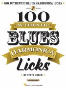 100 Authentic BLUES Harmonica Licks - 100 autentických bluesových melodií na foukací harmoniku