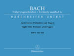 Malá preludia a fugy BWV 553-560 - varhany - Johann Sebastian Bach