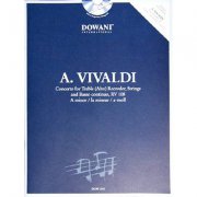 Konzert für Altblockflöte, Streicher und Basso continuo RV 108 in a-moll + CD - Antonio Vivaldi