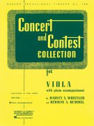 CONCERT & CONTEST COLLECTIONS viola - klavírní doprovod