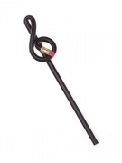 Tužka ve tvaru houslového klíče v černé barvě (cena za 1 ks)