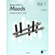 Moods 1 + CD pro dvě zobcové flétny a klavír od Hellbach Daniel