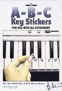 ABC Keyboard Stickers - Samolepky pro začátečníky hry na klávesy nebo klavír