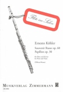 Ernesto Kohler: Souvenir Russe op.60 + Papillon op.30 / příčná flétna + klavír