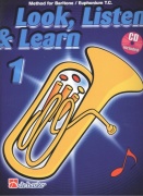LOOK, LISTEN & LEARN 1 učebnice pro Baritone / Euphonium T.C. (houslový klíč)