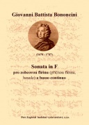 Sonata in F - flauto dolce /A/ (flauto traverso ad lib.), basso continuo od Giovanni Battista Bononcini