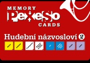 Pexeso memory cards - Hudební názvosloví 2 - 64 obrázkových kartiček