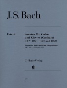 Three Sonatas pro housle a klavír od skladatele Johann Sebastian Bach