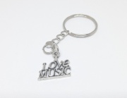 Přívěsek na klíče - text Love Music