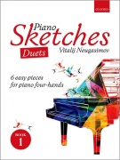 Piano Sketches Duets Book 1 - 6 jednoduchých skladeb pro čtyřruční klavír