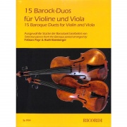 15 Barock-Duos Violine und Viola - 15 Barokních duet pro housle a violu