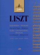 LISZT - Memento Pages - Miniatures for Piano / klavír