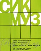 Five Pieces pro dvoje housle a klavír od Dmitrij Šostakovič
