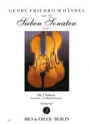 Haendel Georg Friedrich 7 Sonaten (aus op 1) pro dvoje housle