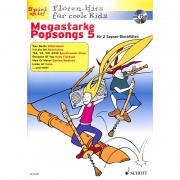 Megastarke Popsongs 5 + CD - 12 skladeb pro jednu nebo dvě flétny