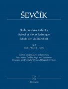 Škola houslové techniky op. 1 sešit 4 - Cvičení dvojhmatová a flažoletová - Otakar Ševčík