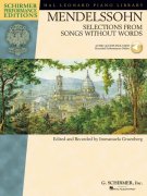 MENDELSSOHN: Selections from Songs Without Words - Výběr z Písní beze slov