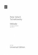 TSCHAIKOWSKY: MELODIE op. 42 nr. 3 (ES-DUR) violin + piano / housle + klavír