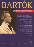 BARTÓK: TEN SLOVAK FOLKSONGS / Deset slovenských lidových písní pro housle a klavír