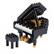 Stavebnice hudebních nástrojů - černý klavír