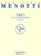Trio Score and Parts for Violin, Clarinet and Piano - Gian Carlo Menotti