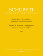 Sonata A minor Arpeggione A minor D 821 - violoncello a klavír