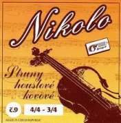 Struny na housle Gorstrings Nikolo č.9. Kovové, pro 3/4 a 4/4 housle.