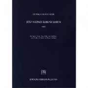 Jesu, meines Lebens Leben - 4 GES (SATB) FL STR BC