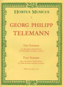 Four Sonatas for Treble Recorder and Basso continuo - altová flétna a klavír - Georg Philipp Telemann