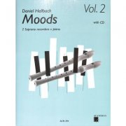 Moods 2 + CD od Hellbach Daniel skladby pro dvě zobcové flétny a klavír