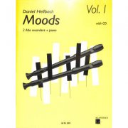 Moods 1 + CD od Hellbach Daniel - skladby pro dvě altové flétny a klavír