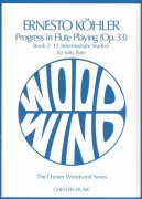 Ernesto Kohler: Progress in Flute Playing Op.33, Book 2 / 12 etud pro středně pokročilé flétnisty