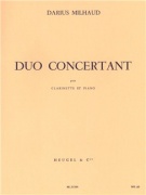 Duo Concertant Pour Clarinette Et Piano od Darius Milhaud