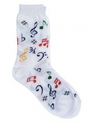 Ponožky dámské barevné hudební značky UK 4-10, EU 37-44