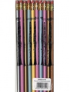 Tužky s potiskem klarinet různé barvy (sada 10 ks)