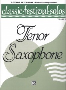 CLASSIC FESTIVAL SOLOS 2 / tenorový saxofon - klavírní doprovod