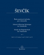 Škola smyčcové techniky pro violoncello op. 2, sešit V a VI Ševčík Otakar