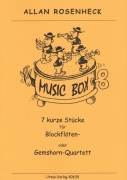 Music Box 7 kurze Stücke für 4 Blockflöten SATB kvartet zobcových fléten