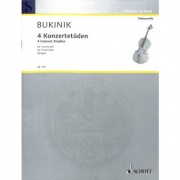 Four Concert Studies pro violocello od Mikhail Bukinik