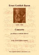 Concerto - flauto, cembalo (piano) od Baron Ernst Gottlieb