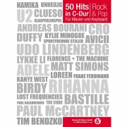 50 Hits in C-Dur: Rock & Pop Band 1 - 50 rockových a popových písní v C dur pro klavír nebo keyboard