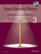 Easy Concert Pieces 3 + CD snadné přednesové skladby pro zobcovou flétnu a klavír