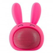 Bluetooth reproduktor k mobilu růžový králíček