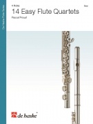 14 Easy Flute Quartets - 14 snadných skladeb různých hudebních stylů pro čtyři příčné flétny