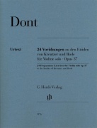 24 Preparatory Exercises Op. 37 noty pro housle od Jakob Dont