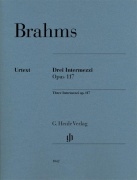 3 Intermezzi Op. 117 pro klavír Johannes Brahms
