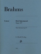3 Intermezzi Op. 117 pro klavír Johannes Brahms