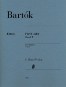 For Children Volume 1 noty pro klavír skladatele Béla Bartók