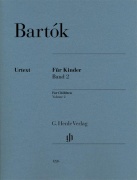 For Children Volume 2 noty pro klavír skladatele Béla Bartók