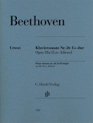 Klaviersonate Es-Dur Op. 81a - Revised edition of HN 723 pro klavír od Ludwig van Beethoven